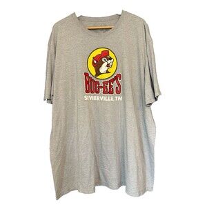 Buc-ee’s T-Shirt Mens 3XL Gray Short Sleeve Logo Graphic Tee Casual GUC